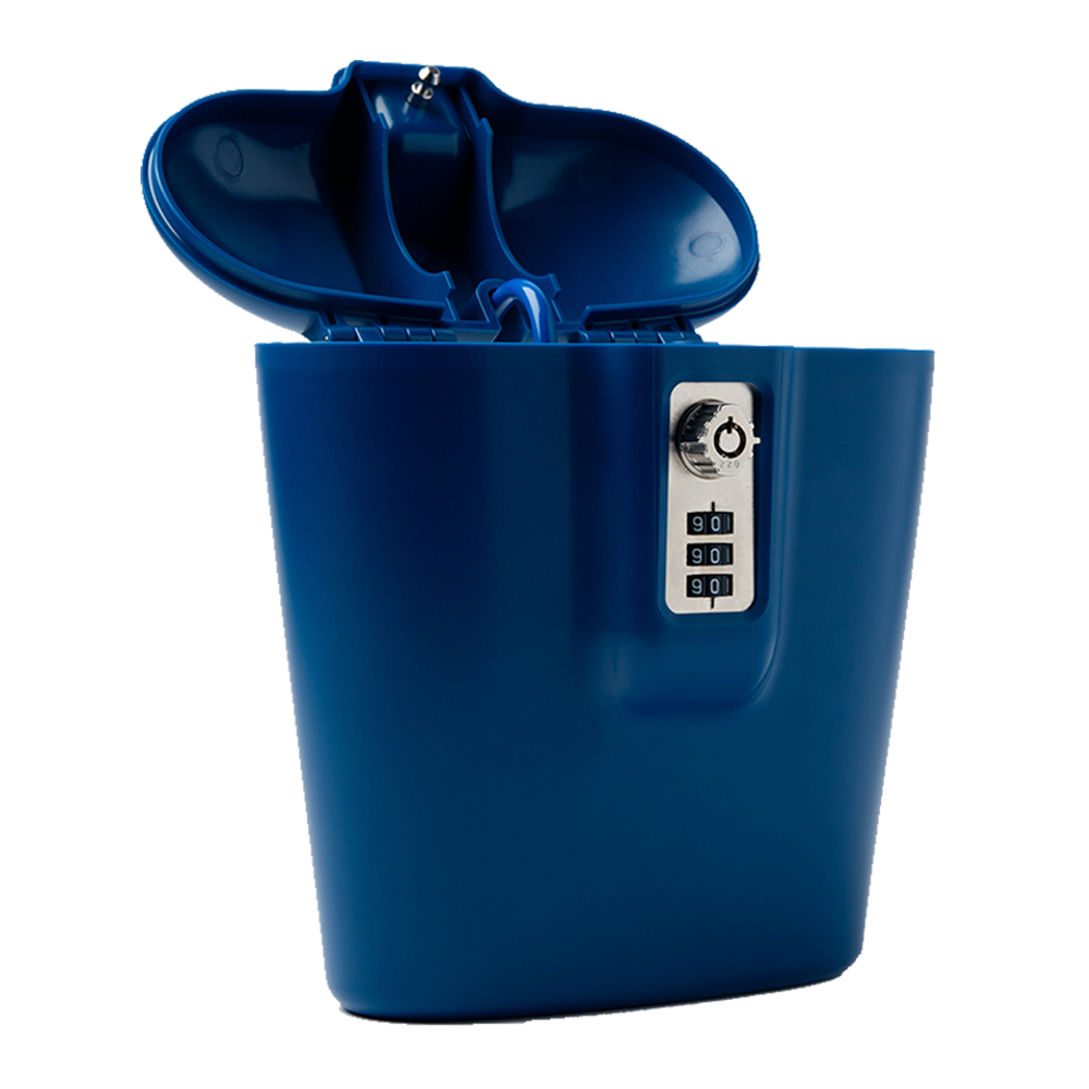 Brazen Blue Portable Safe - SAFEGO.