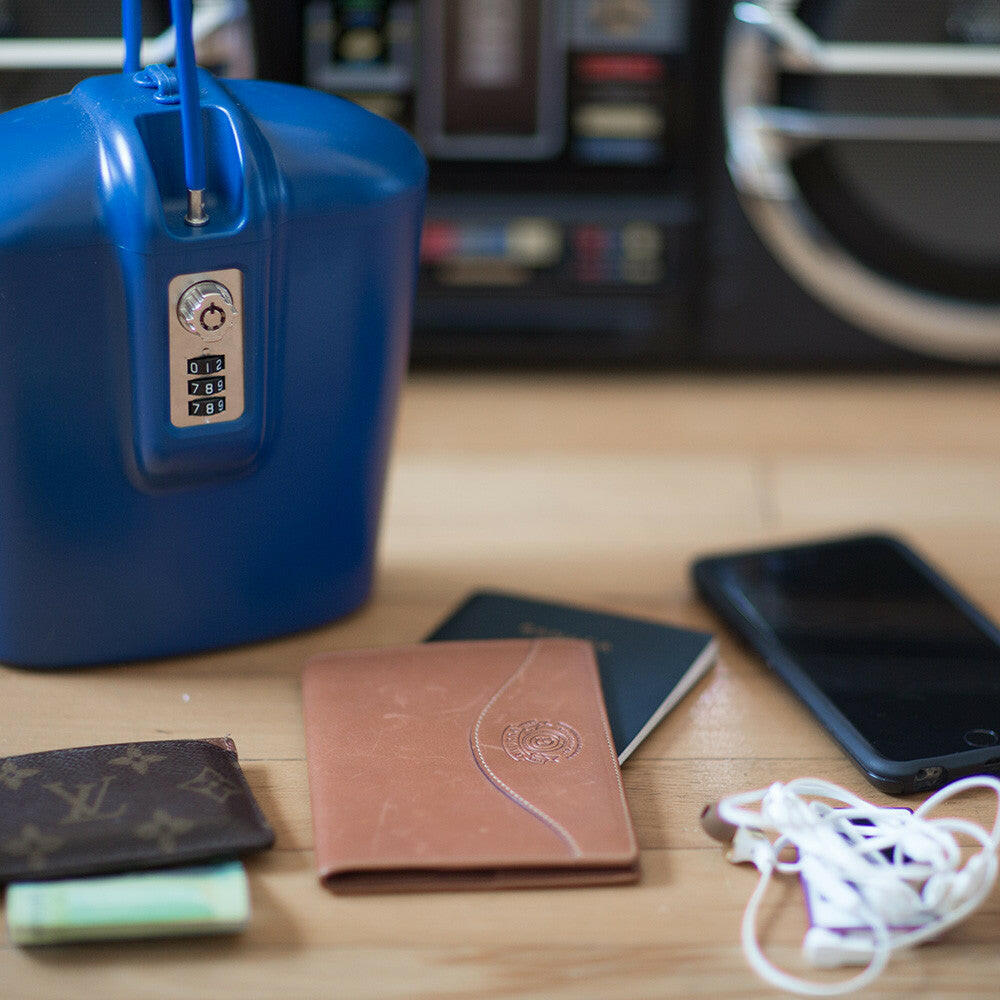Brazen Blue Portable Safe - SAFEGO.