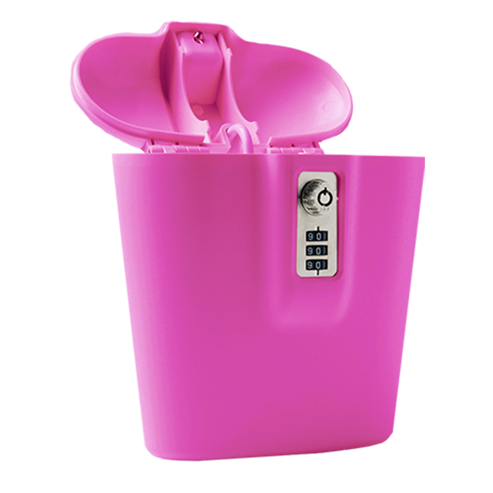Protective Pink Portable Safe -  SAFEGO.