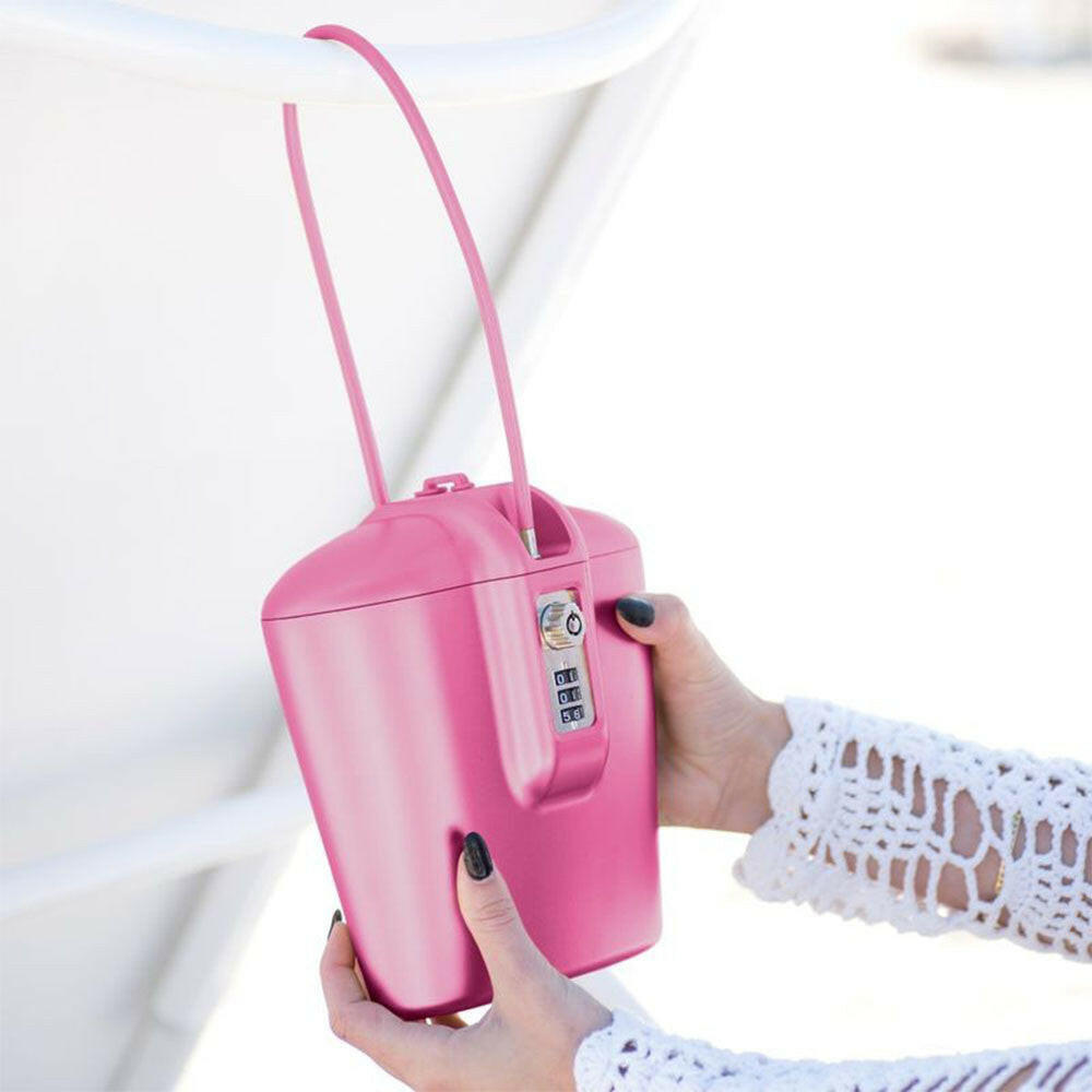Protective Pink Portable Safe -  SAFEGO.